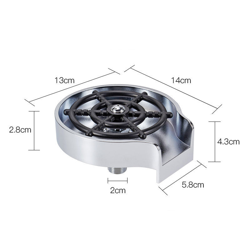 Bar Counter Cup Washer Sink High-pressure Spray Automatic Faucet Coffee Pitcher Wash Cup Tool Kitchen GND Products