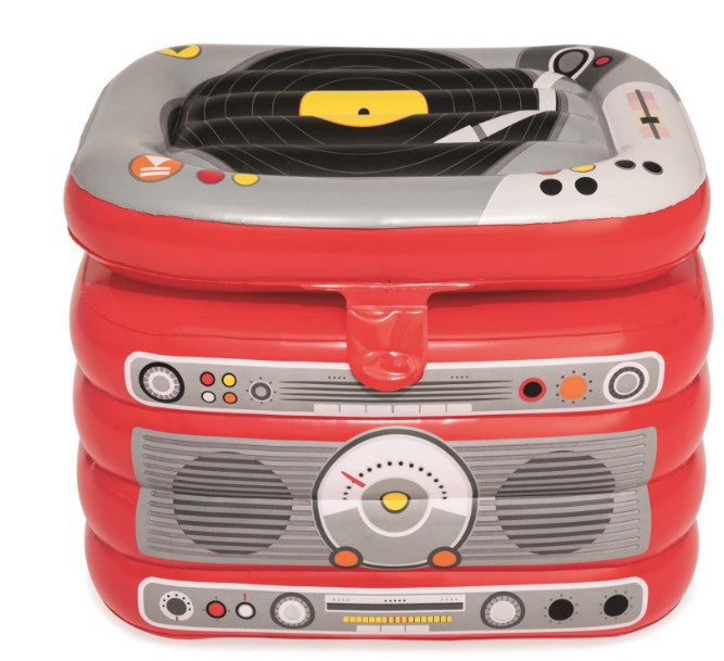 Inflatable Record Player Ice Bucket Water Float GND Products