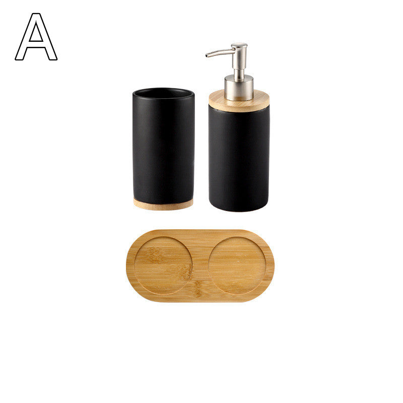 Household Ceramic Soap Dispenser and Cup