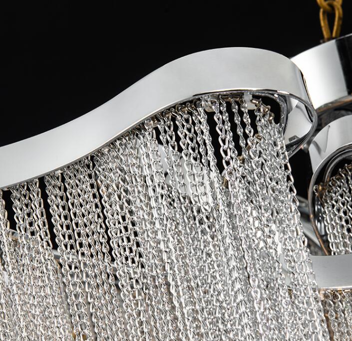 Nordic Light Luxury Tassel Aluminum Chain Living Room Ceiling GND Products