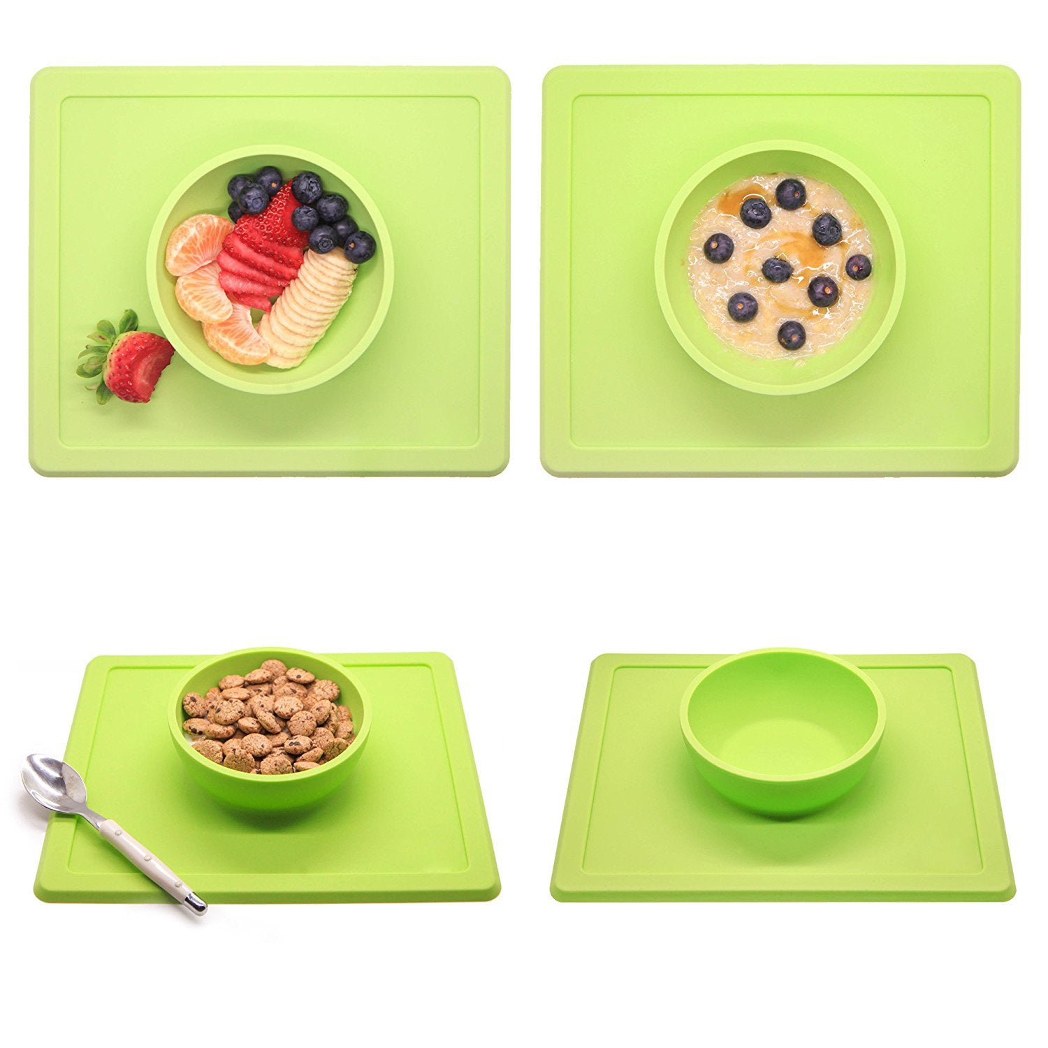 Silicone pet supplies strong suction anti-splash anti-sprinkler silicone pet bowl pet plate Saor Style