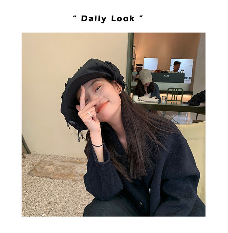 Women's Hip Hop Button Niche Beret