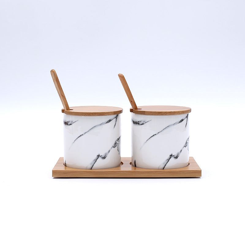Marbled Ceramic Seasoning Spice Jar