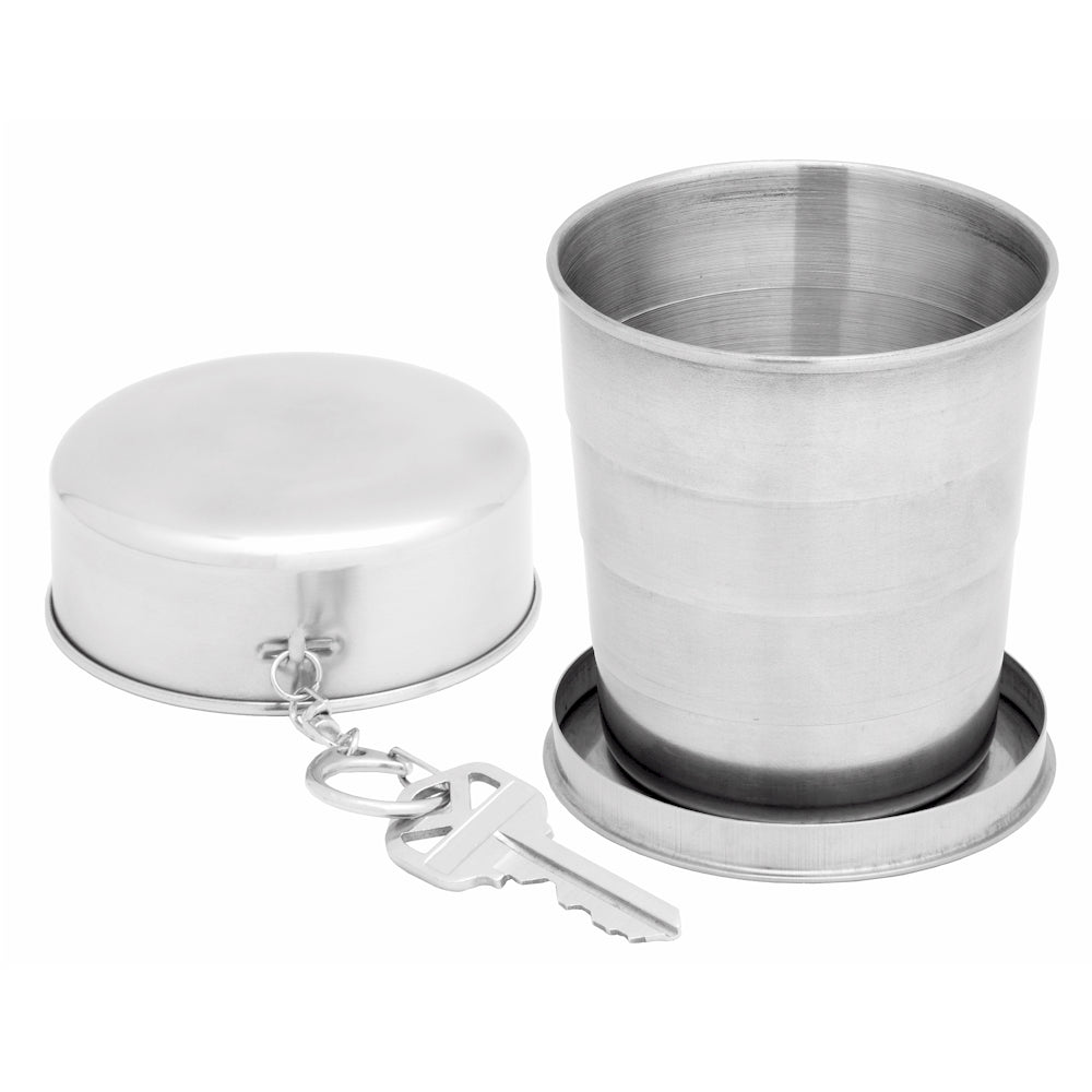 240ml (About 8oz) Extra Large Stainless Steel Collapsible Cup Lime Sycamore