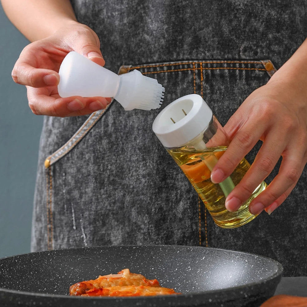 Portable Silicone Oil Brush with Bottle Barbecue Grill Oil Brushes BBQ AliExpress