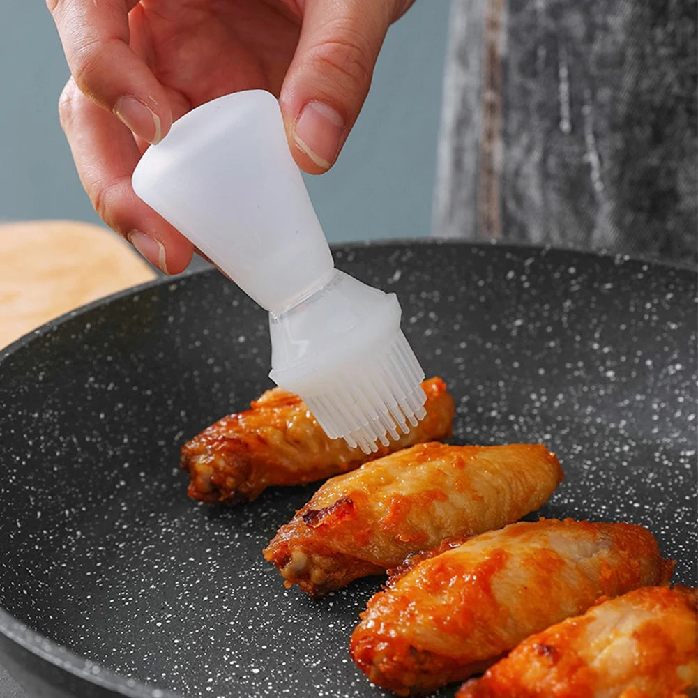 Portable Silicone Oil Brush with Bottle Barbecue Grill Oil Brushes BBQ AliExpress