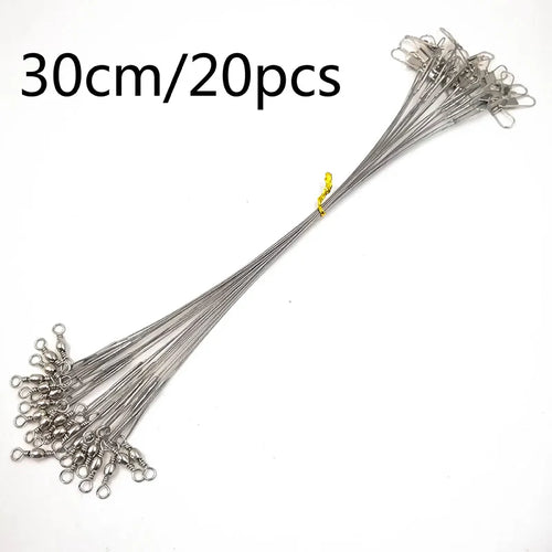 OUTKIT 20PCS/lot Fishing Lure Trace Rope Wire Leader Line Swivel AliExpress