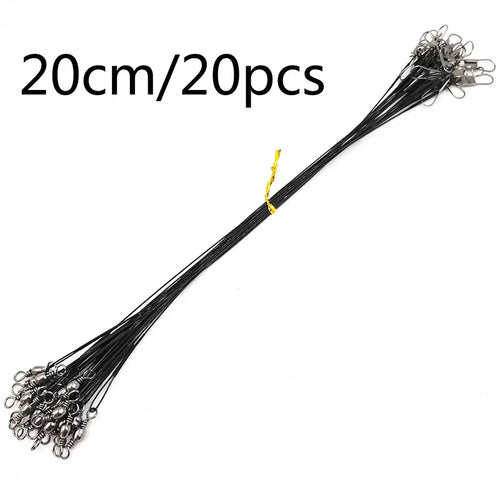 OUTKIT 20PCS/lot Fishing Lure Trace Rope Wire Leader Line Swivel AliExpress