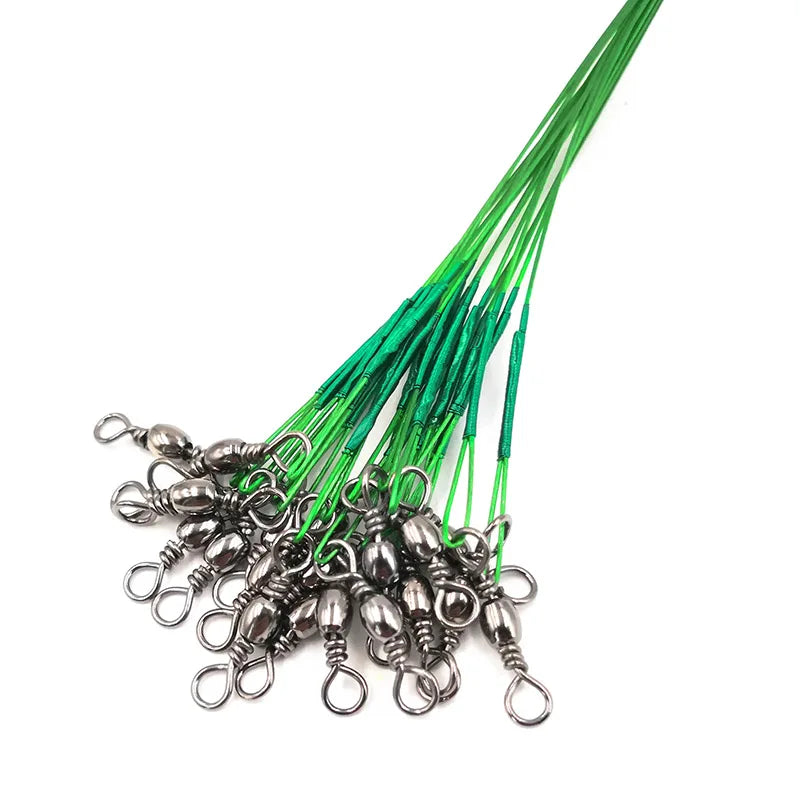 OUTKIT 20PCS/lot Fishing Lure Trace Rope Wire Leader Line Swivel AliExpress