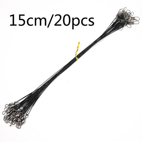 OUTKIT 20PCS/lot Fishing Lure Trace Rope Wire Leader Line Swivel AliExpress