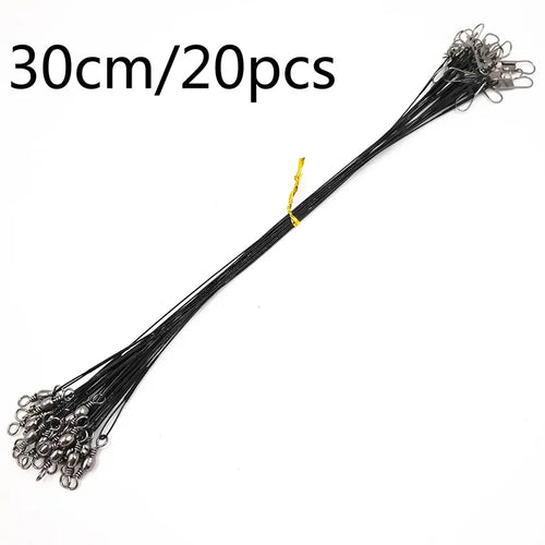 OUTKIT 20PCS/lot Fishing Lure Trace Rope Wire Leader Line Swivel AliExpress