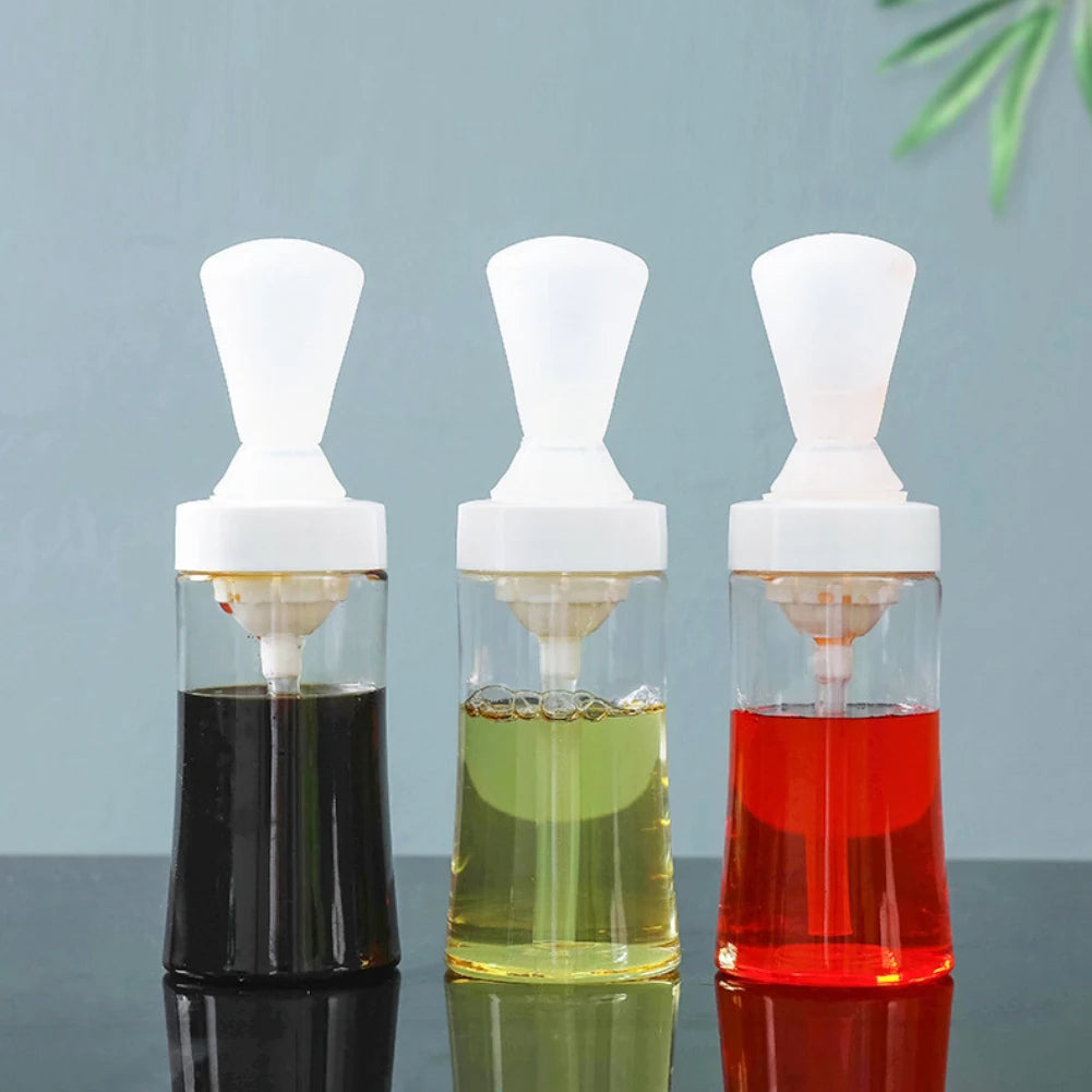 Portable Silicone Oil Brush with Bottle Barbecue Grill Oil Brushes BBQ AliExpress