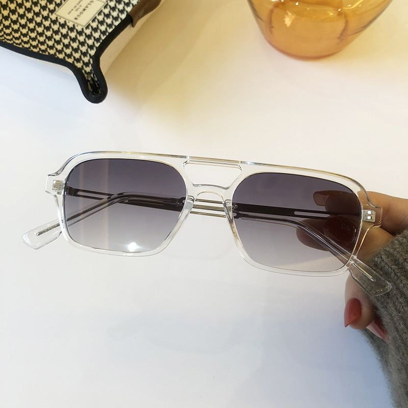 Sunglasses Color Olive Green Pilot Saor Style