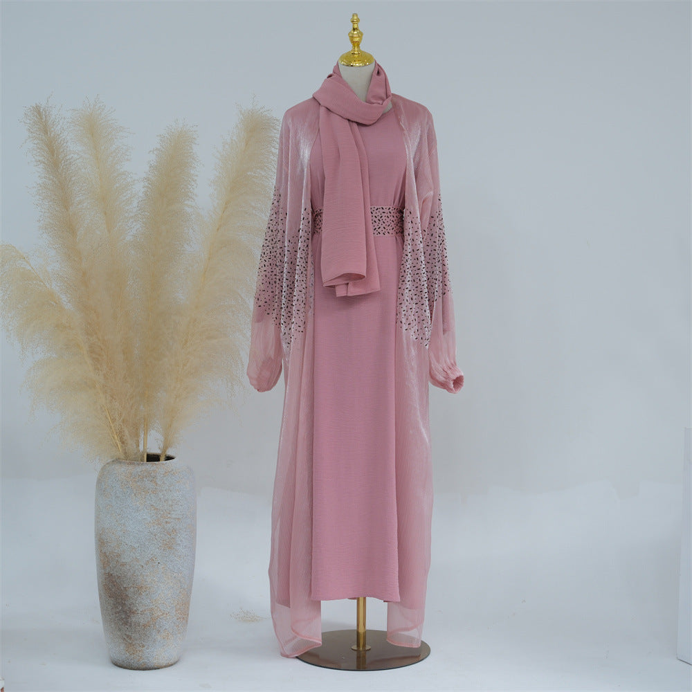 Daily Solid Color Puff Sleeve Sleeve Cardigan Saor Style
