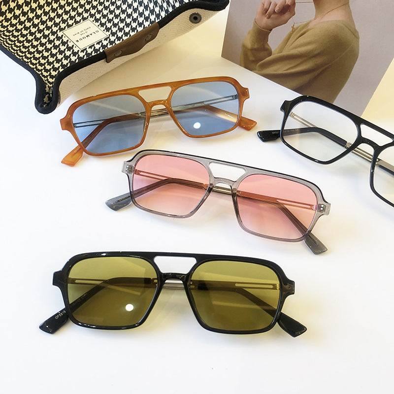 Sunglasses Color Olive Green Pilot Saor Style