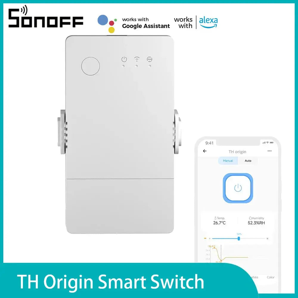 SONOFF TH Origin Wifi Switch Controller 16/20A Temperature Humidity AliExpress