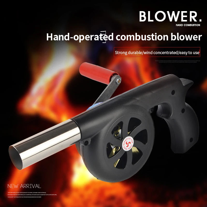 Outdoor Cooking BBQ Fan Portable Hand Crank Fan Air Blower Grill AliExpress