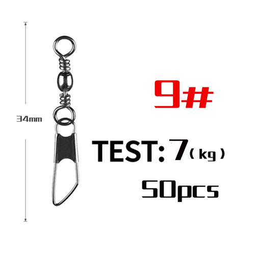 PRO BEROS 50Pcs/Lot Fishing Connector Pin Bearing Rolling Swivel AliExpress