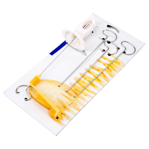 Spiral Potato Slicer Cutter Protable Rotating Potato BBQ Skewer AliExpress