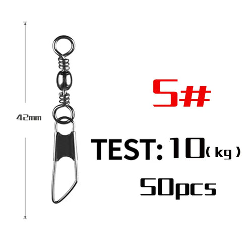 PRO BEROS 50Pcs/Lot Fishing Connector Pin Bearing Rolling Swivel AliExpress