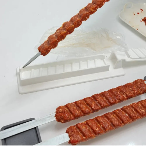 Skewers Kebab Maker Grill Barbecue Stringer Box Machine Beef Meat AliExpress