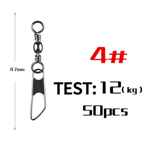 PRO BEROS 50Pcs/Lot Fishing Connector Pin Bearing Rolling Swivel AliExpress