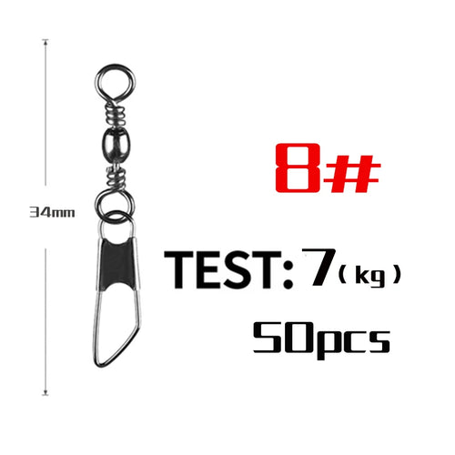PRO BEROS 50Pcs/Lot Fishing Connector Pin Bearing Rolling Swivel AliExpress