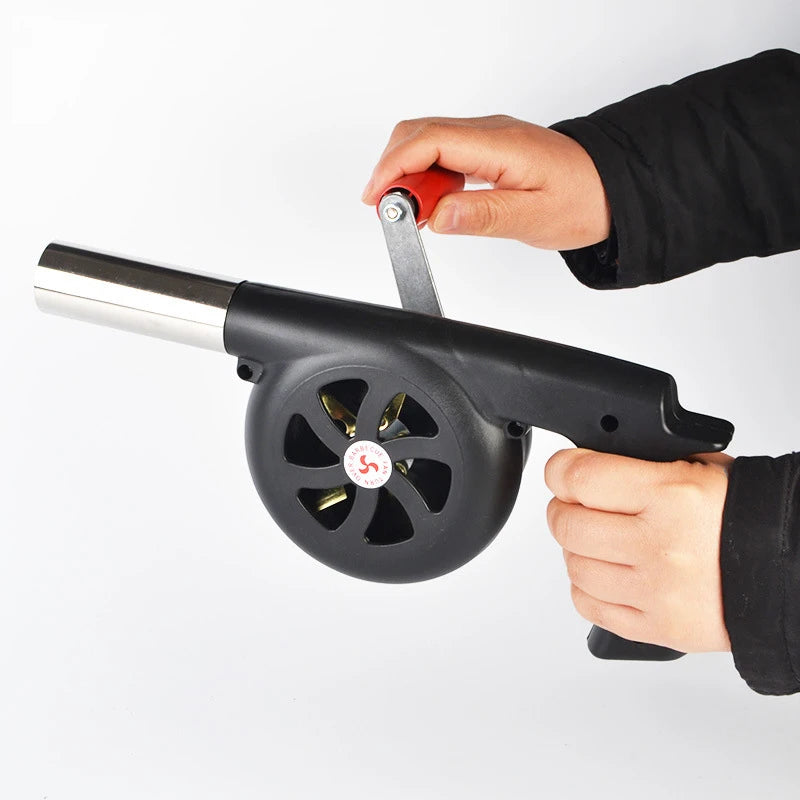 Outdoor Cooking BBQ Fan Portable Hand Crank Fan Air Blower Grill AliExpress
