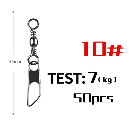 PRO BEROS 50Pcs/Lot Fishing Connector Pin Bearing Rolling Swivel AliExpress