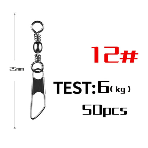PRO BEROS 50Pcs/Lot Fishing Connector Pin Bearing Rolling Swivel AliExpress