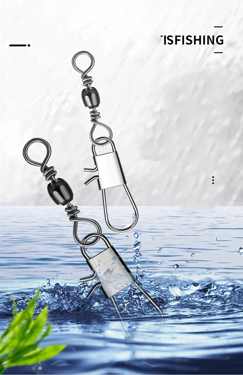PRO BEROS 50Pcs/Lot Fishing Connector Pin Bearing Rolling Swivel AliExpress