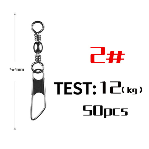 PRO BEROS 50Pcs/Lot Fishing Connector Pin Bearing Rolling Swivel AliExpress