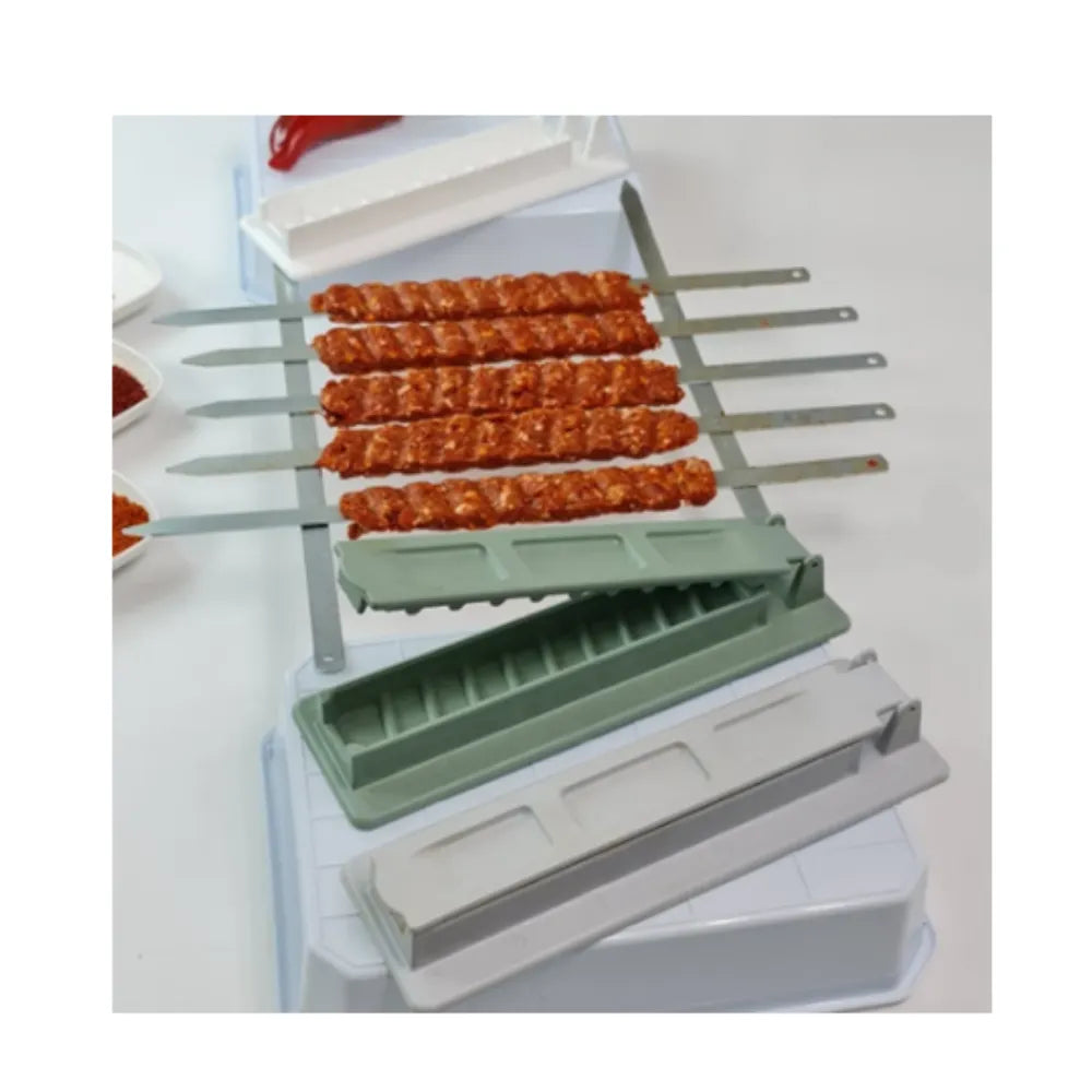 Skewers Kebab Maker Grill Barbecue Stringer Box Machine Beef Meat AliExpress