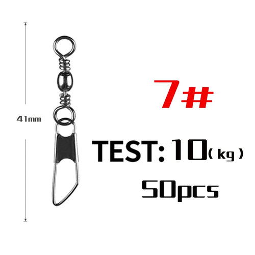 PRO BEROS 50Pcs/Lot Fishing Connector Pin Bearing Rolling Swivel AliExpress