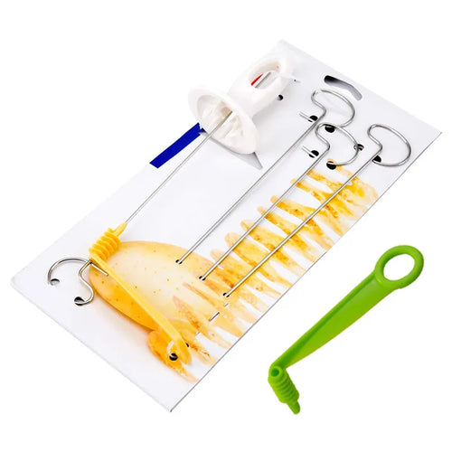 Spiral Potato Slicer Cutter Protable Rotating Potato BBQ Skewer AliExpress