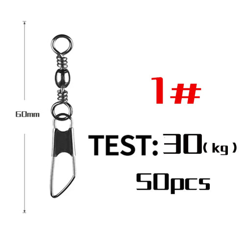 PRO BEROS 50Pcs/Lot Fishing Connector Pin Bearing Rolling Swivel AliExpress