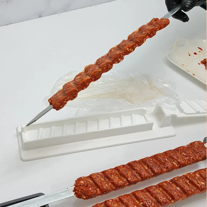 Skewers Kebab Maker Grill Barbecue Stringer Box Machine Beef Meat AliExpress