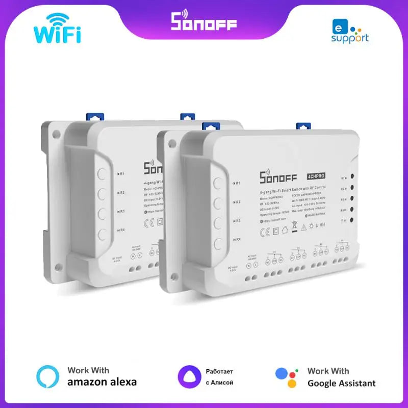 Sonoff 4CH R3/ 4CH PRO R3 4 Gang Wi-Fi Smart Switch Module Interlock AliExpress