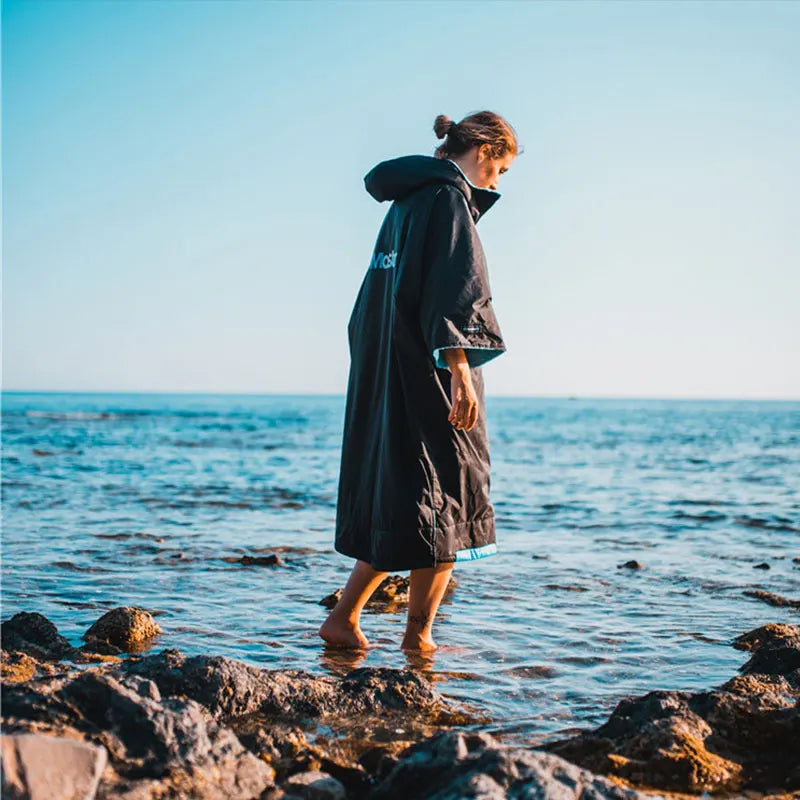Unisex Swim Parka with Hood,Quick-Dry Wetsuit Waterproof Short sleeve AliExpress
