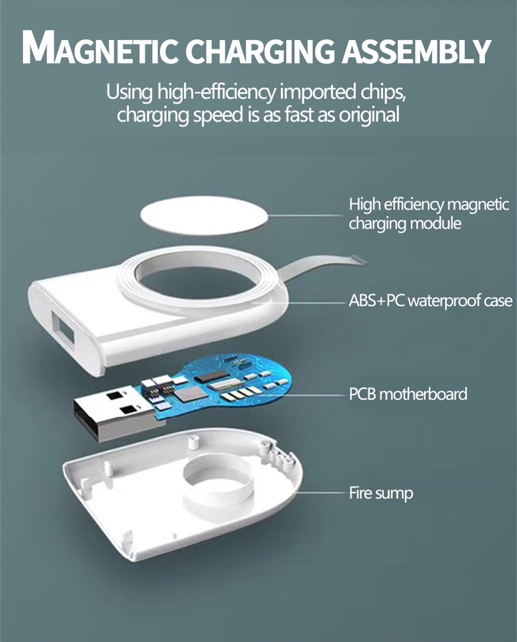 USB Wireless Charger Charging Holder Dock Stand Maroon Hera