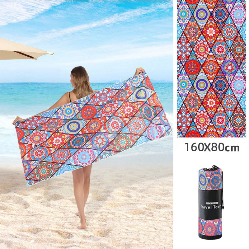 Double Sided Fleece Printed Beach Towel Microfiber Beach Towel Saor Style