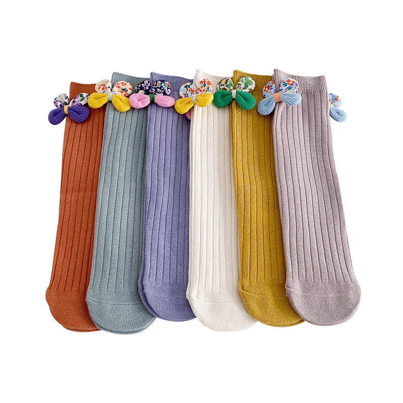 Children's Socks Bowknot Girls Straight Socks Saor Style