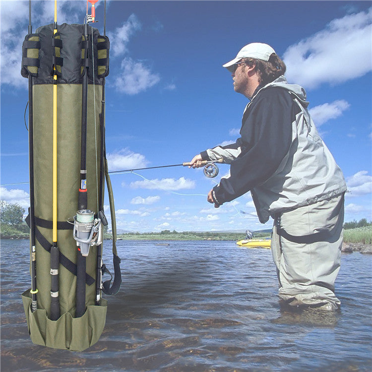 Fishing Rod Fishing Gear Cylindrical Fishing Bag GND Products