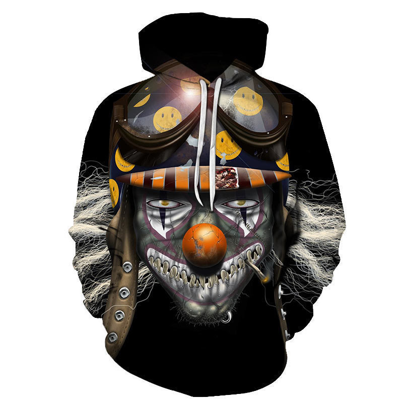 Large selection of digitally Printied Loose Hooded Casual Sweatshirt