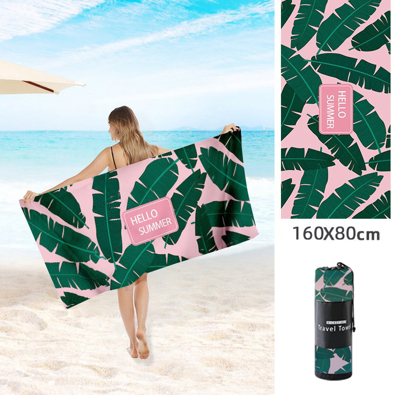 Double Sided Fleece Printed Beach Towel Microfiber Beach Towel Saor Style