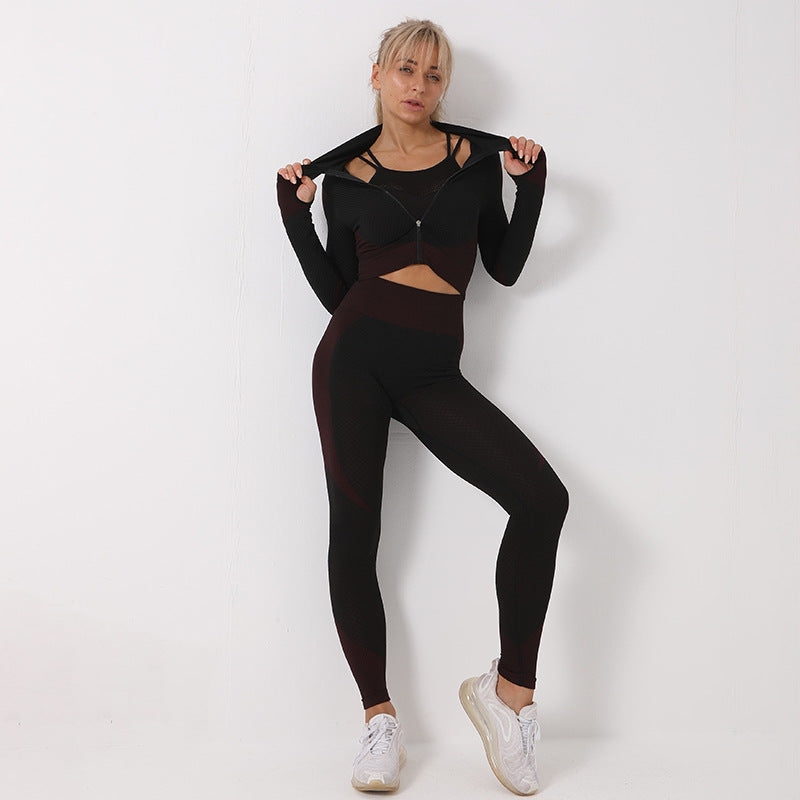 3 piece set of Yoga Sports Clothing
