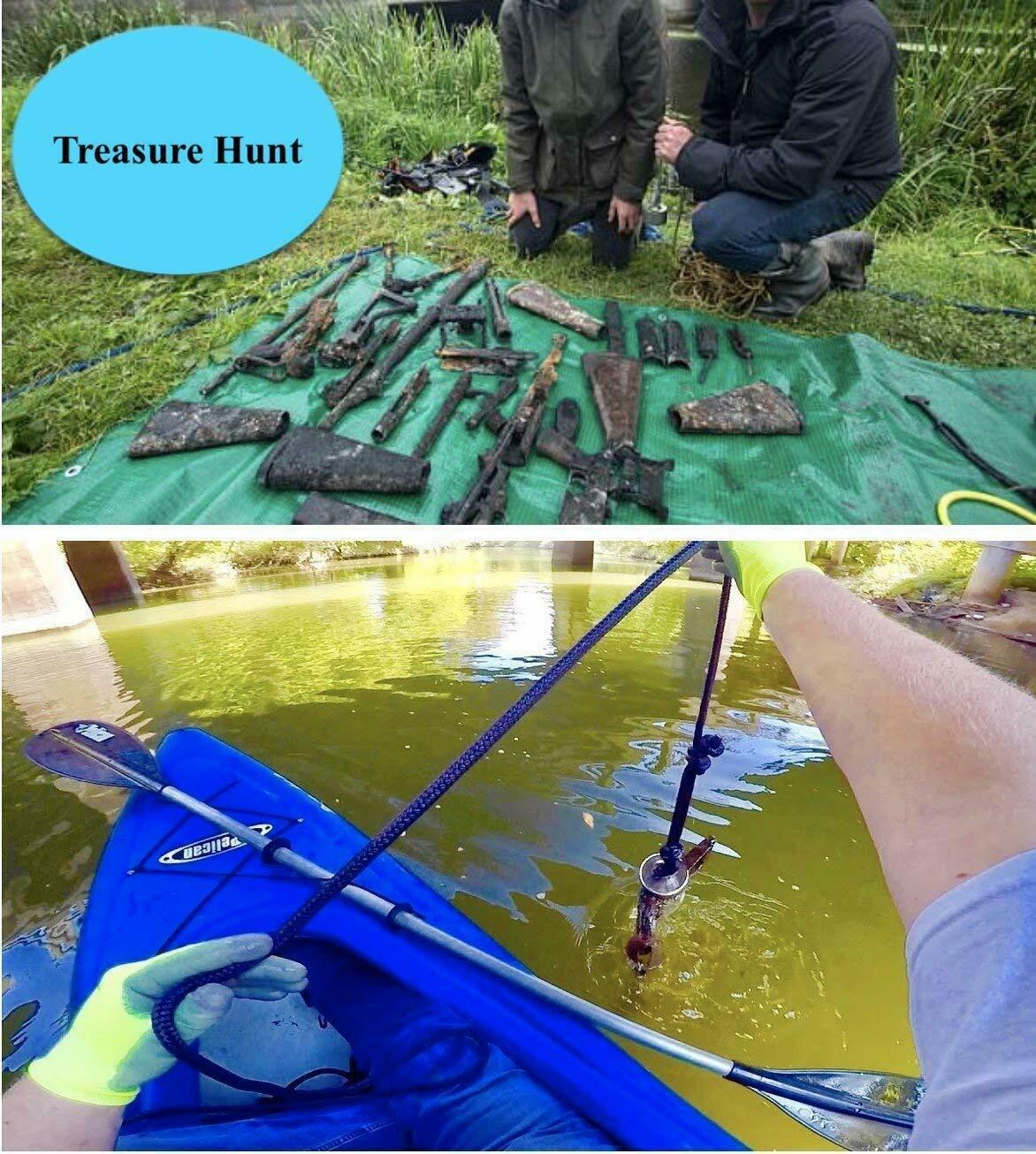 Fishing Magnet with Lifting Ring Magnetic Retrieving Lake Treasure Hunt Collects GND Products