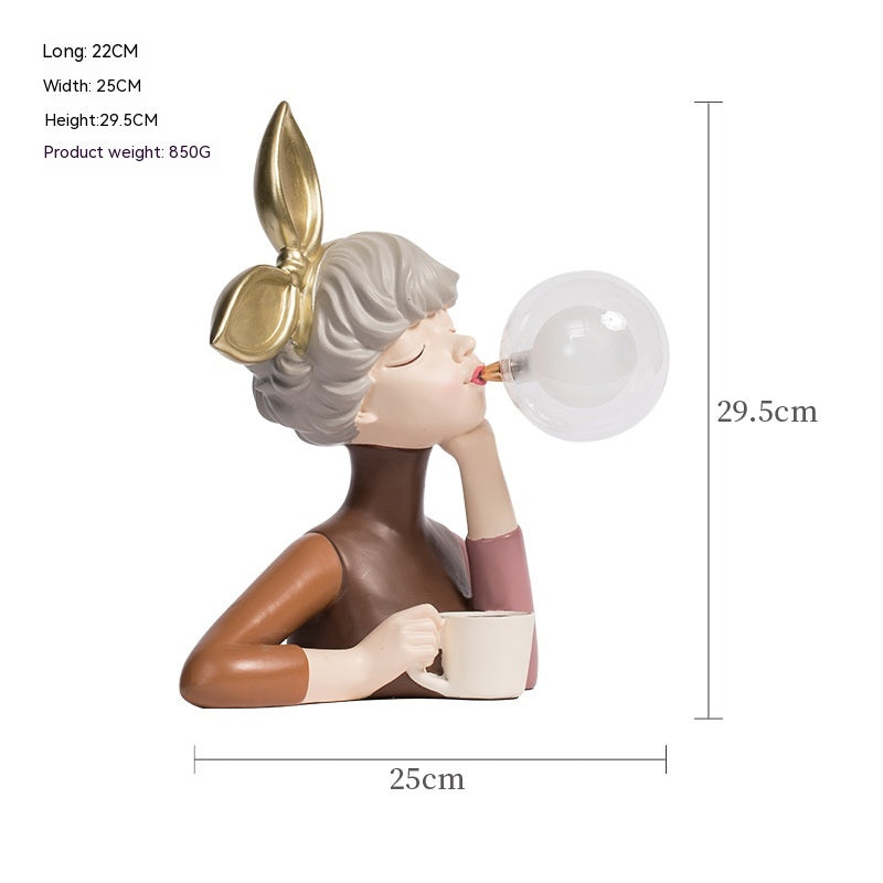 Novelty Bedroom Nightlight Bubble Girl