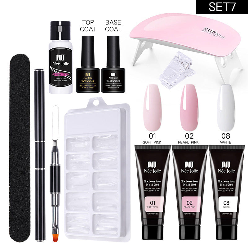 Nail Art Solid Extension Glue Long Crystal Model Crystal Glue Set GND Products