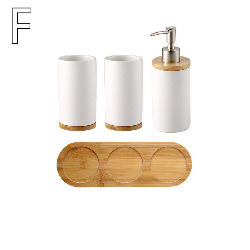 Household Ceramic Soap Dispenser and Cup